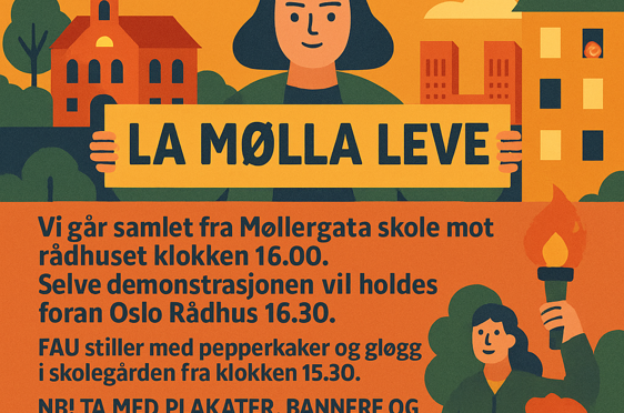 En plakat med en gruppe mennesker