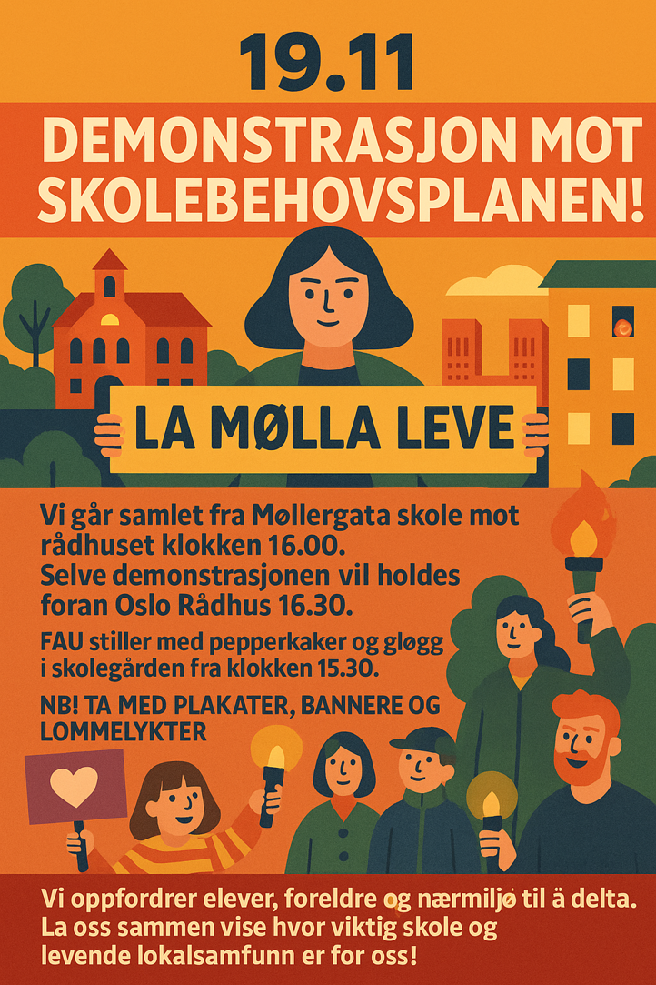 En plakat med en gruppe mennesker