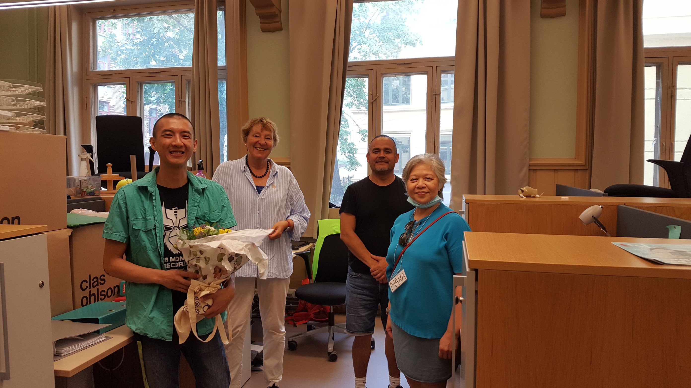 Ordføreren på besøk hos AKS